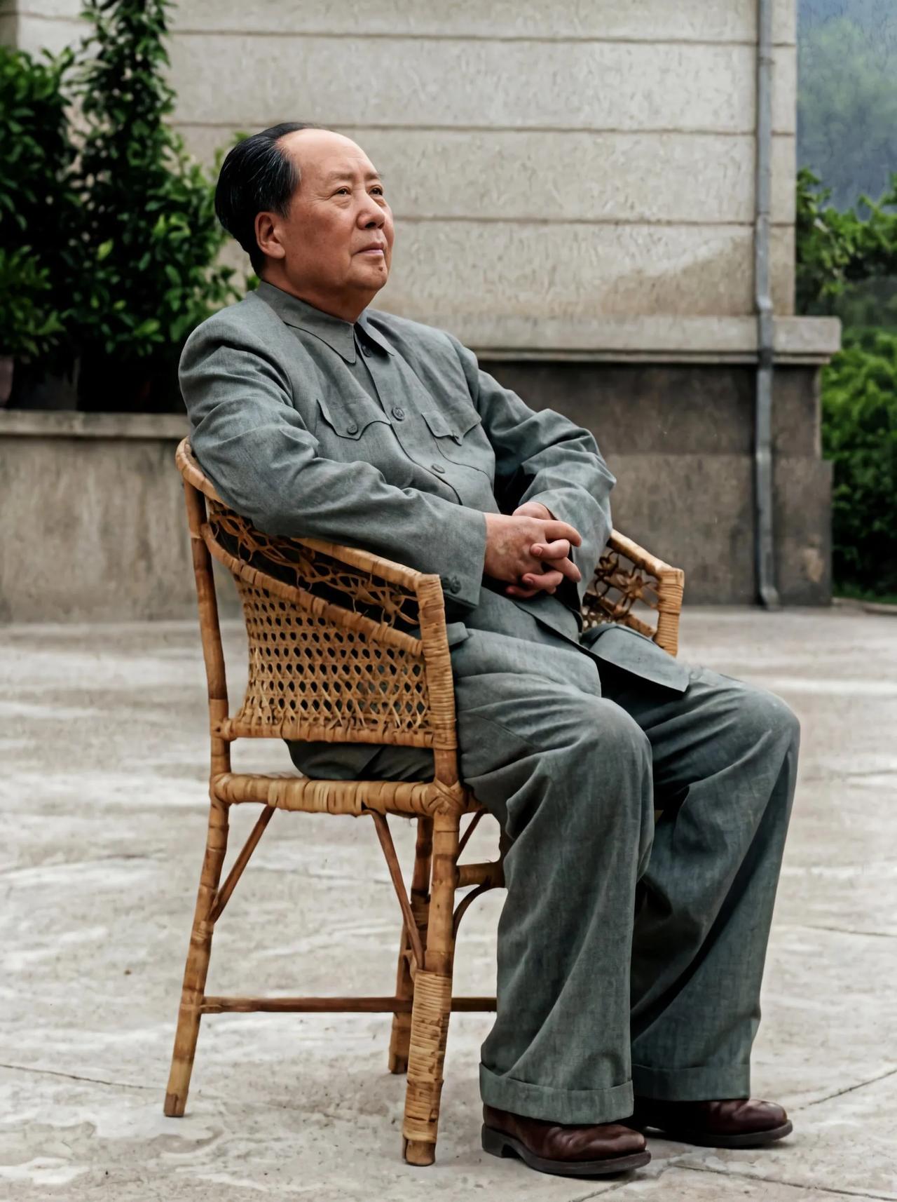 毛主席照片高清修复

久有凌云志，重上井冈山。
千里来寻故地，旧貌变新颜。
到处