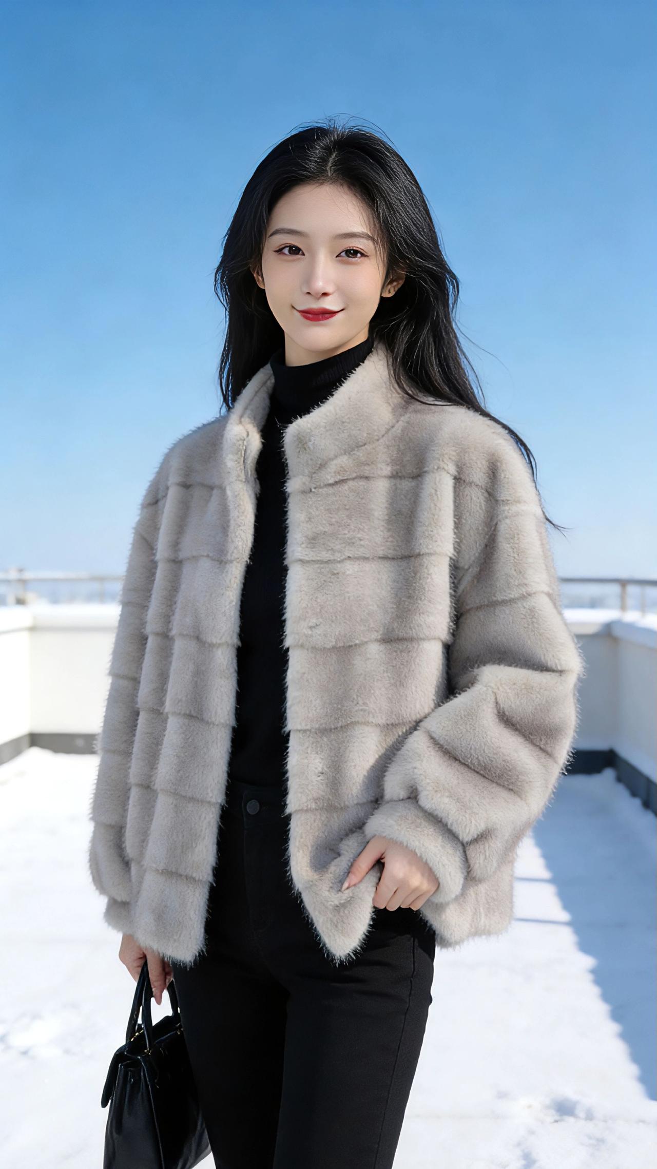 雪日晴空
 
雪落之后的天，是洗练过的蓝，清透得像一块刚裁开的冰珀，把整个世界的