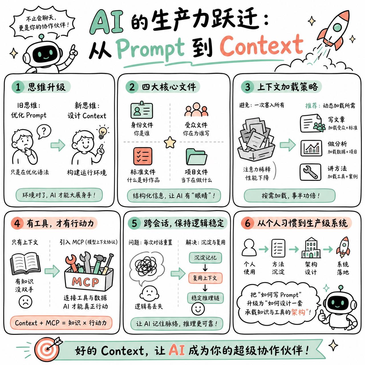 【Prompt 只是基础语法，上下文才是 AI 生产力的底层基建】

快速阅读：