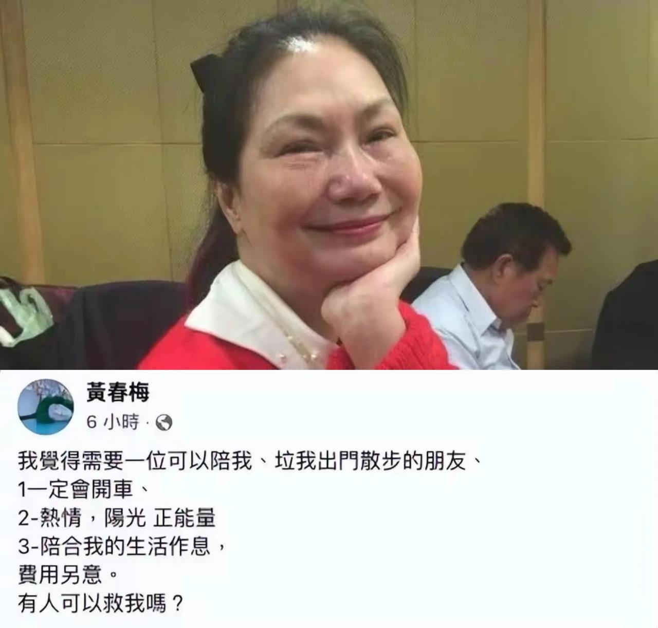 S妈说希望有个人陪伴她，哪怕花钱雇一个朋友都行，但他们家的人足够陪着了。

目前