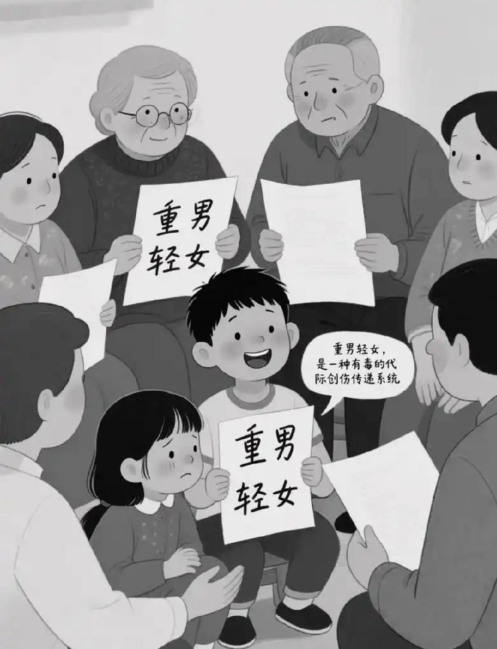 国人骨子里的重男轻女，
一代又一代的观念传承，
可谓根深蒂固，更是日渐愈强，
什