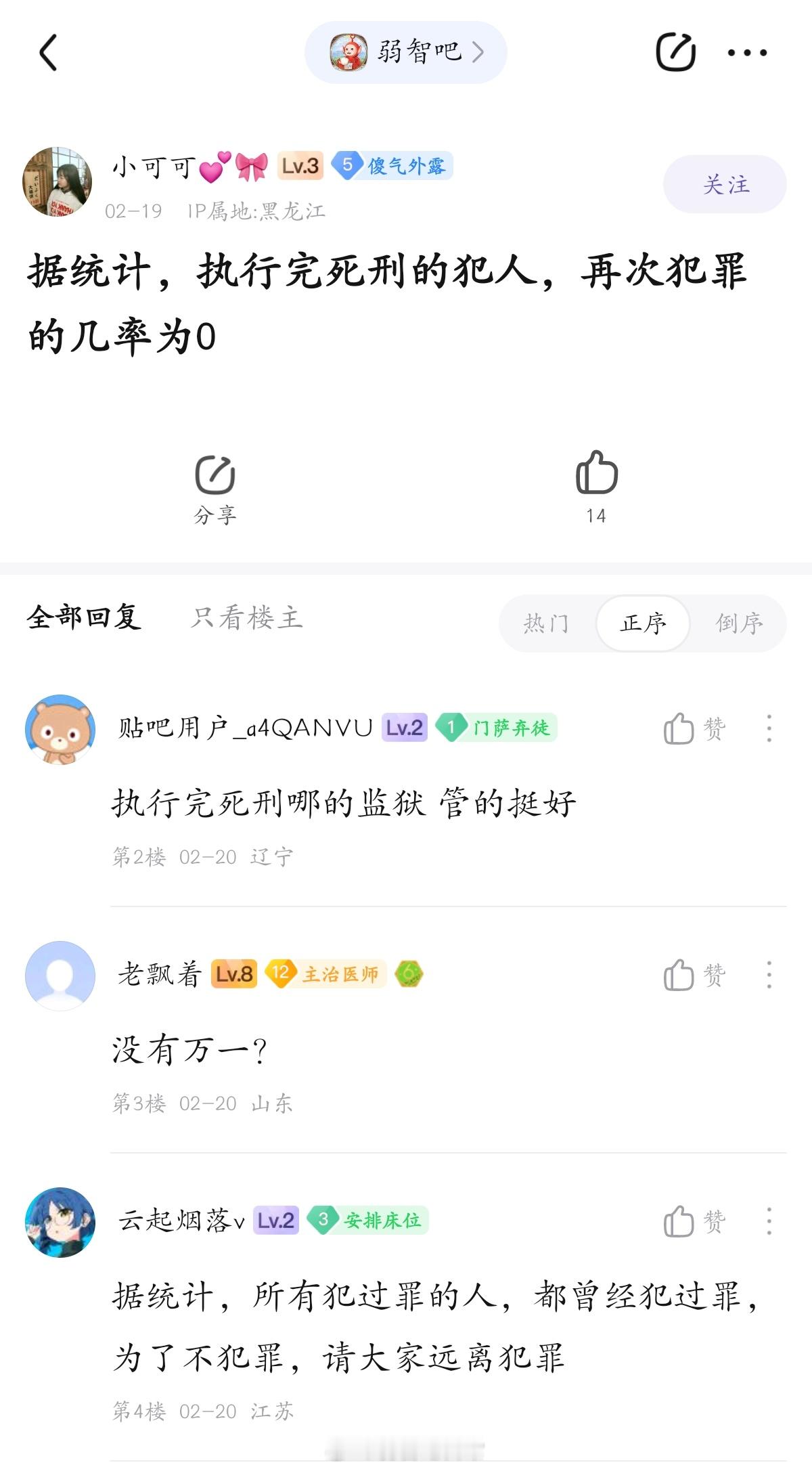 据统计，犯罪的人都犯过罪#弱智吧日常# ​​​