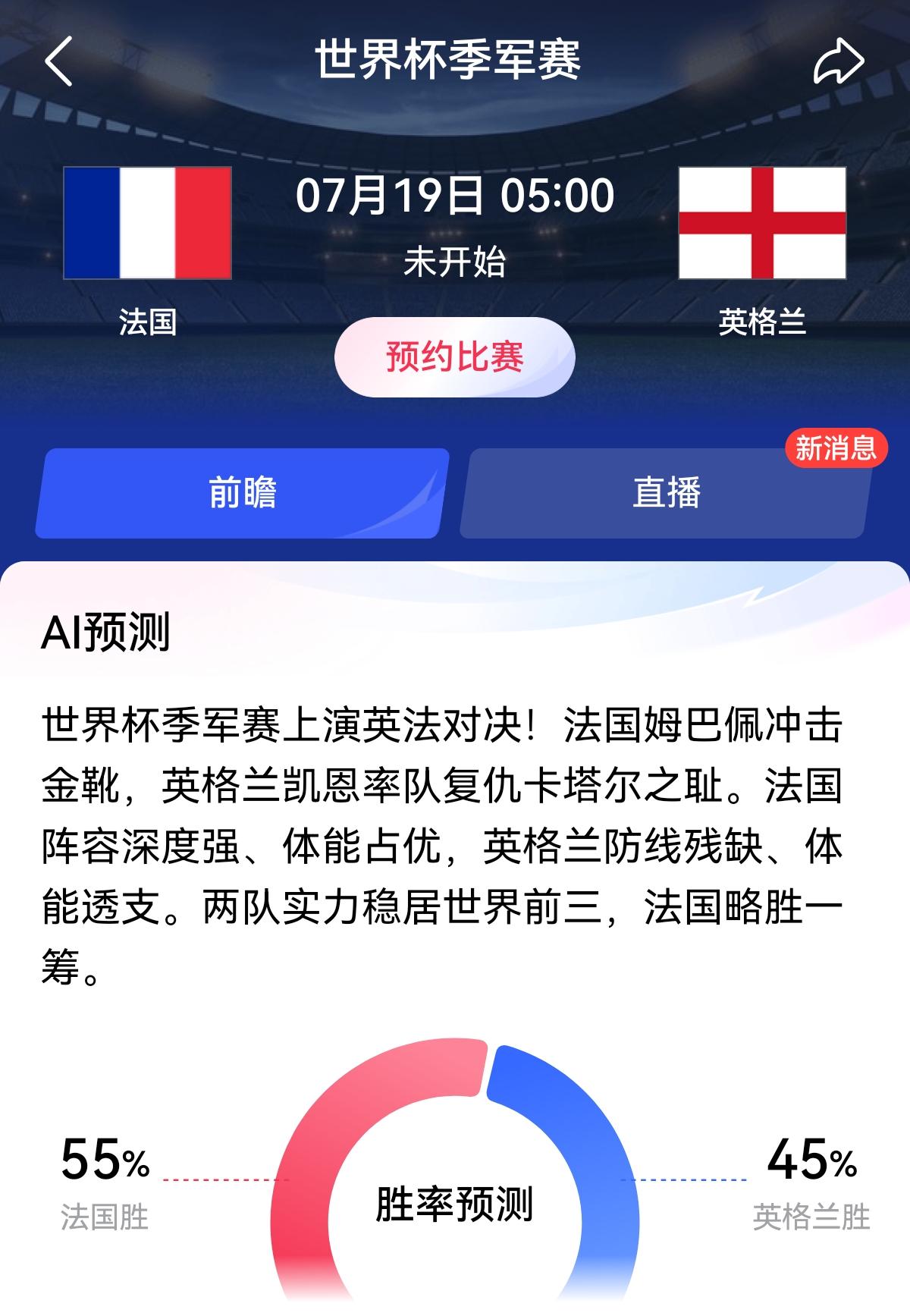 世界杯竟然还有季军争夺战[泪奔][泪奔]
输赢有多大意义？
说实话我记不住任何一