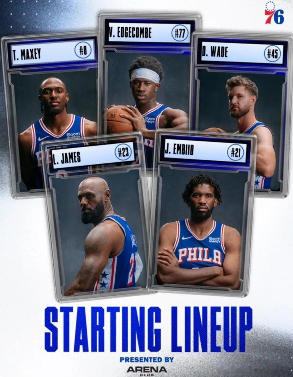 新赛季的NBA杯赛开打，詹姆斯领衔的76人队出战在主场迎战尼克斯。两支球队本赛季