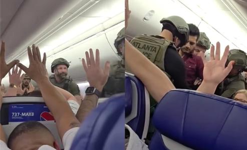 美警突然登机拘人，事后证明虚惊一场

据航空公司和航班跟踪数据，从美国纳什维尔飞