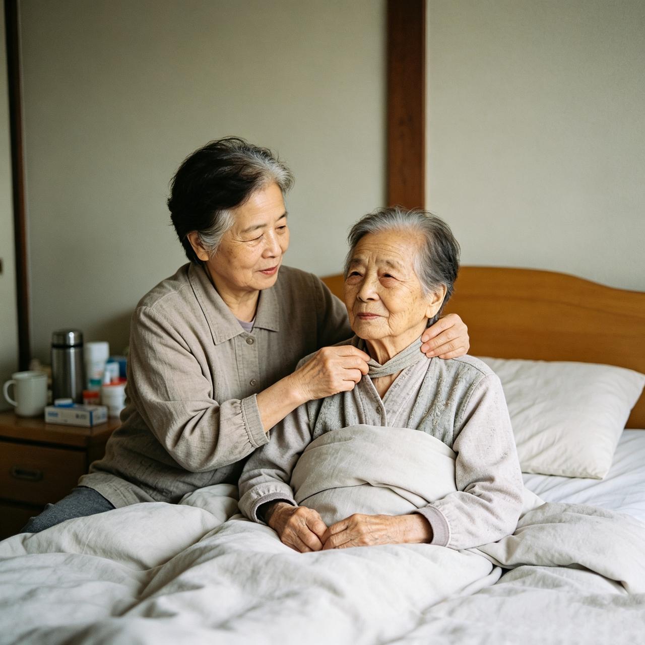 57岁儿女含泪忠告：父母过了85岁，一定要斩断这6件事
 
伺候两位老人整整十年