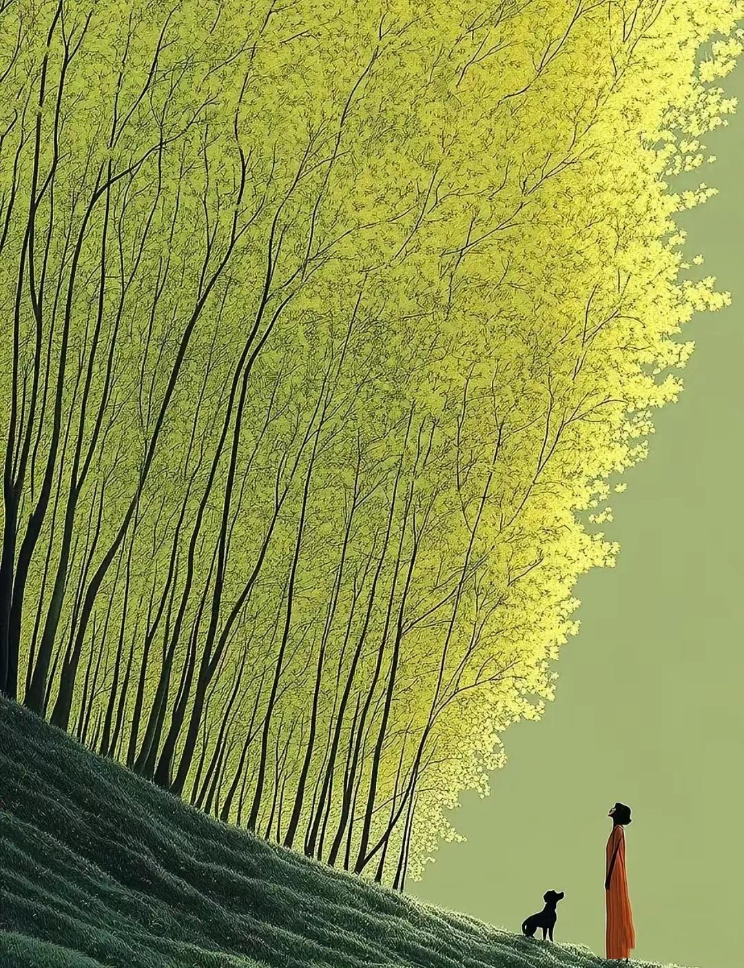 直木堪为栋梁，曲木自成风景，不必强迫所有人活成同一种模样

人生感悟 治愈文案