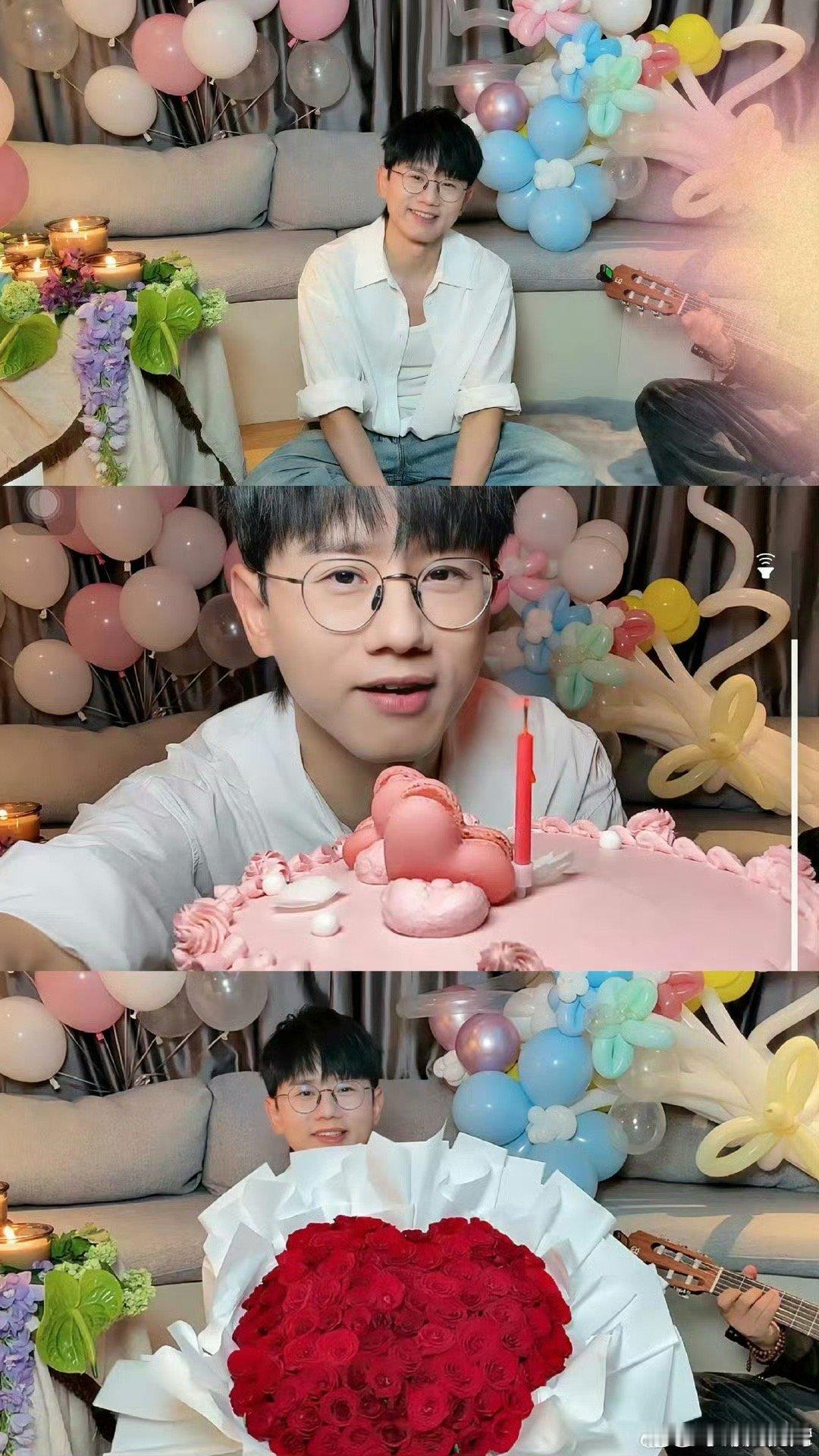 张杰直播为谢娜庆生妈呀这么甜！！！果然恋爱脑是男人最好的yi美哈哈哈哈哈哈 ​​
