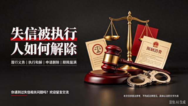 #失信被执行人如何解除？很多人都搞错了！#