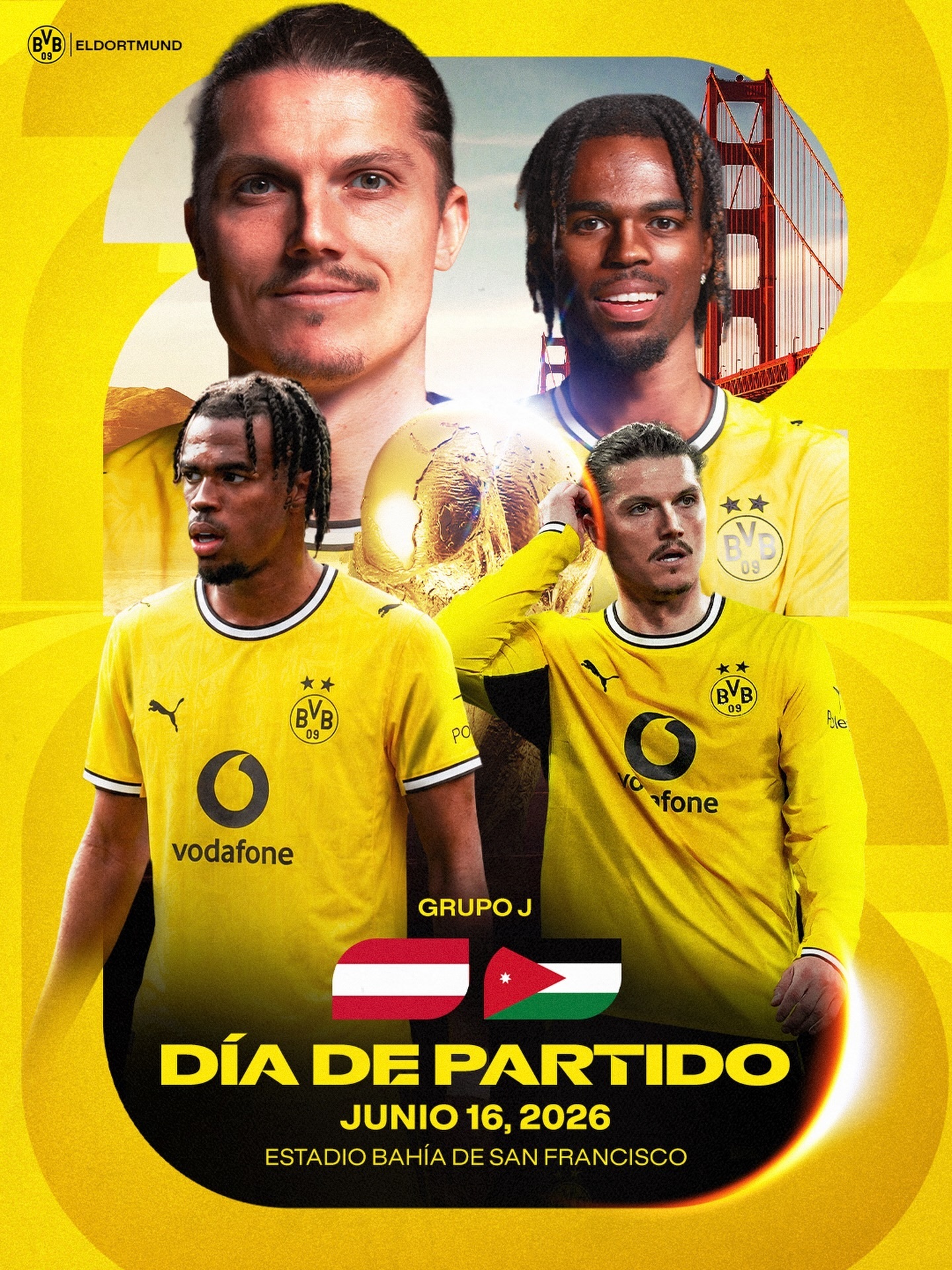 🤝今日全部比赛战罢🇦🇹奥地利3-1约旦🇯🇴💛🖤萨比策首发打满全场，