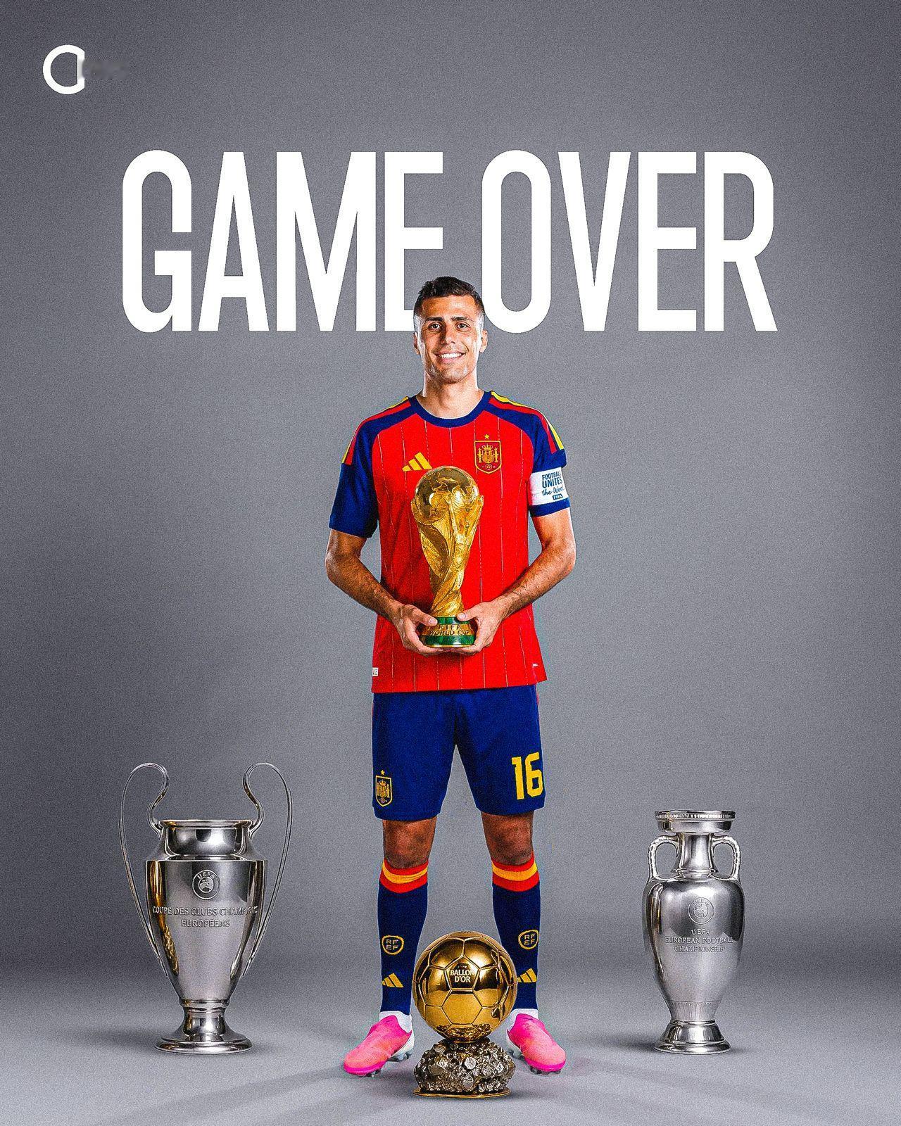 🚨🚨 来了：罗德里🇪🇸 完成了他的足球生涯！！！🤯
🏆 世界杯：✅