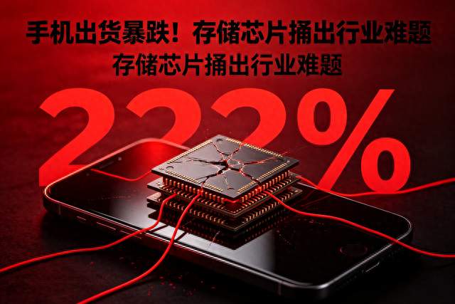 手机出货暴跌！存储芯片捅出行业难题