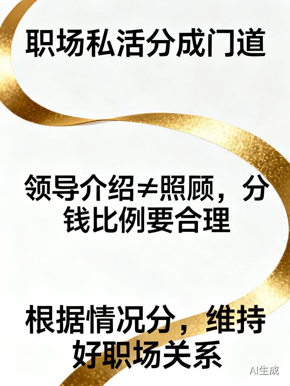 职场私活分成这事儿，门道可不少。之前有网友赚了3万私活，就为分钱犯了难。其实领导