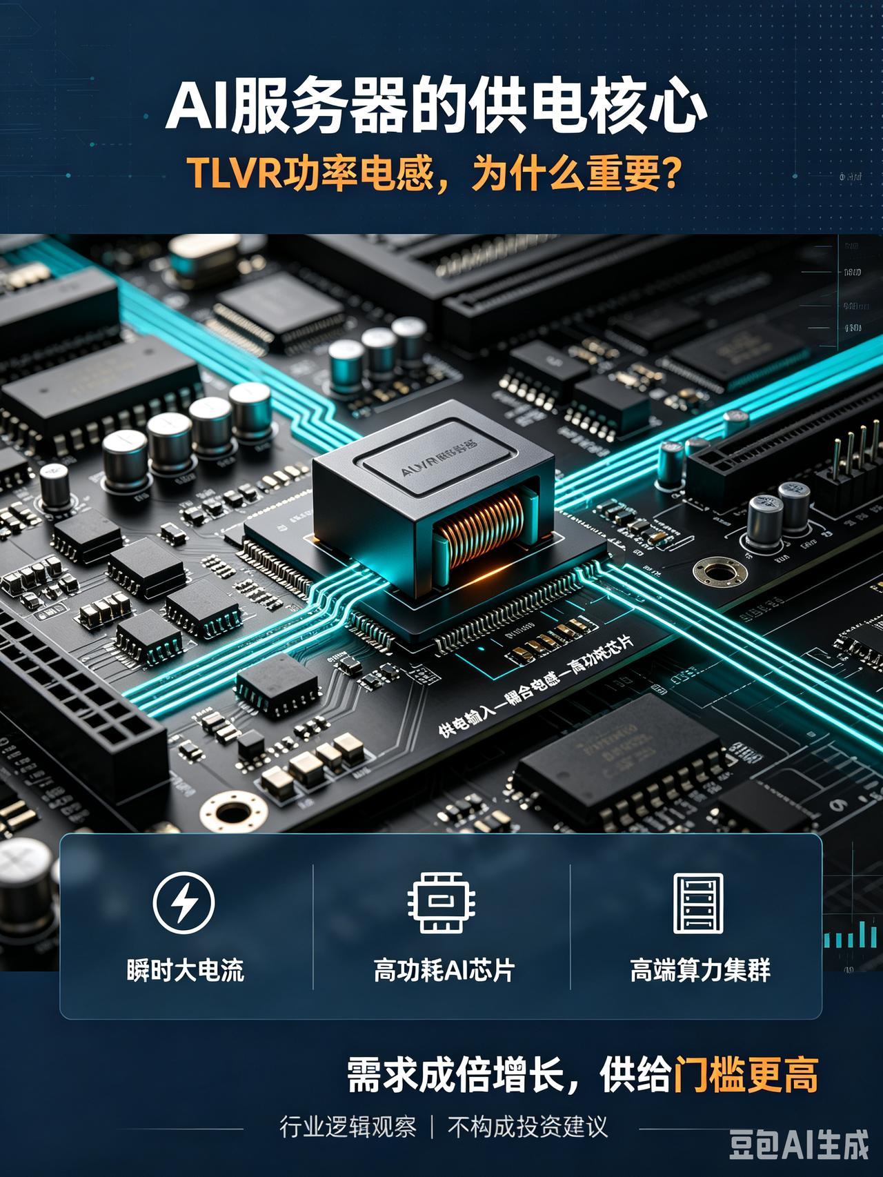AI服务器被大家盯爆，但这个供电小部件，很多人还忽略了
 
所有人聚焦GPU、H