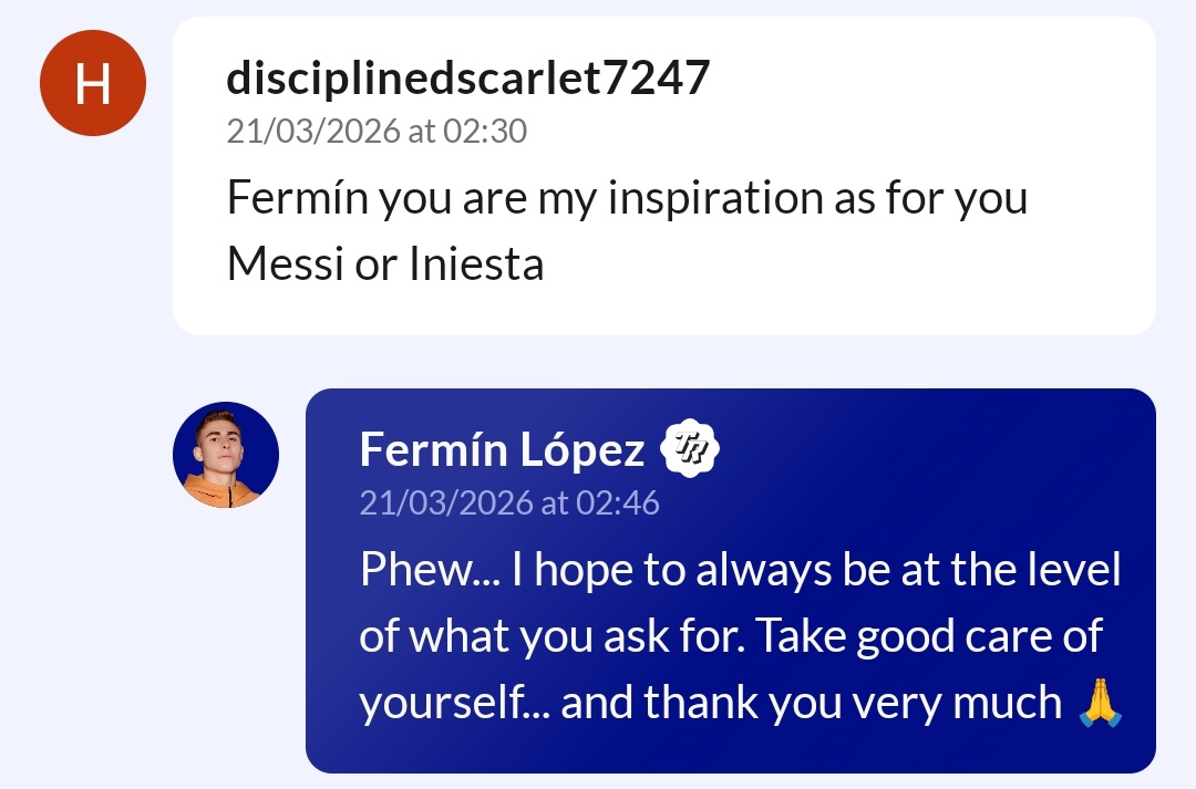 260226&0321｜费尔明TR回答 · 梅西相关存档Q：你童年时期的足球偶像