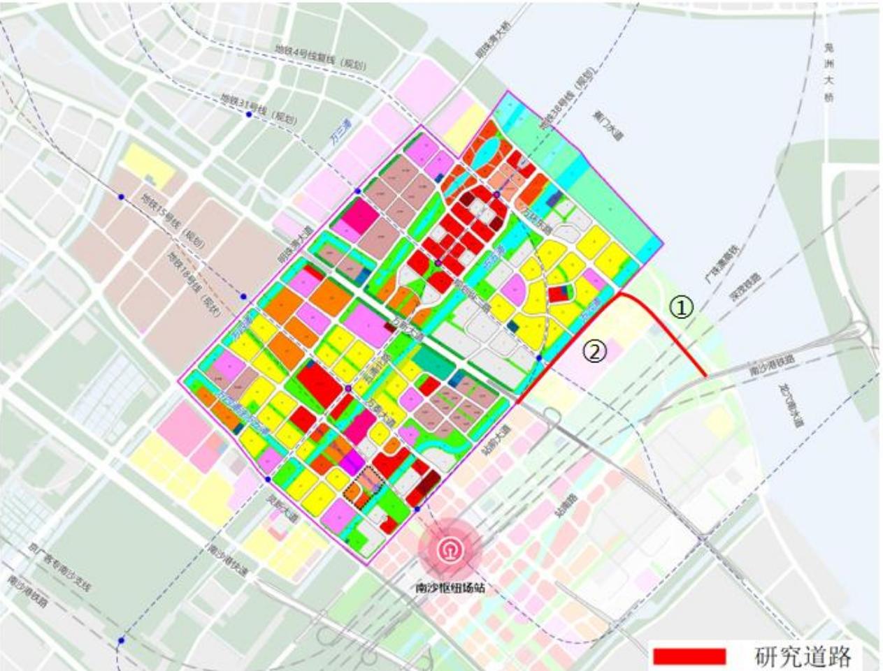 【继续备战南沙站！新建万环东路和站前路】南沙新区产业园区开发建设管理局发布南沙站