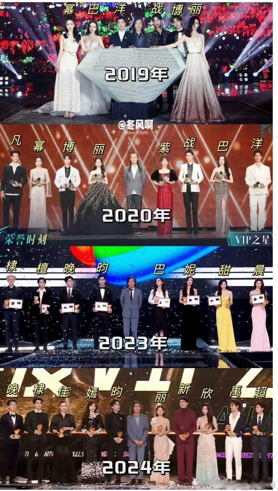 历年的星光大赏vip之星从2024年的星光大赏就变得很奇怪，VIP之星怎么有二线