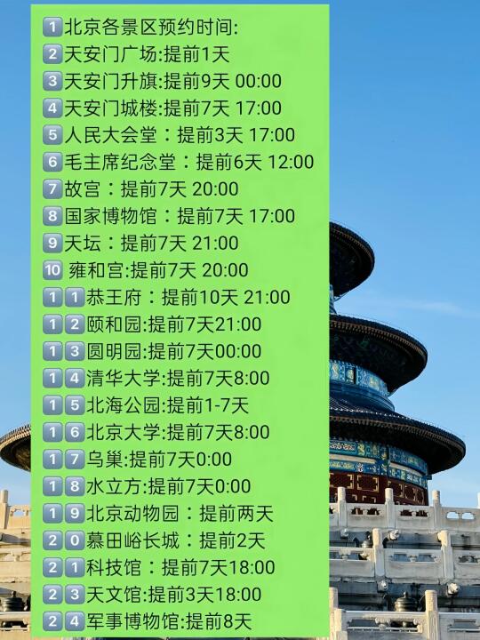北京会惩罚每个不做攻略的人，北京景点预约