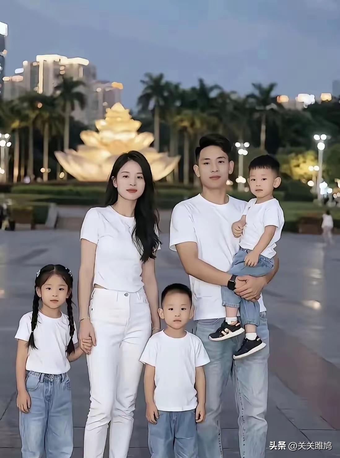 我敢说，这才是真正的幸福! 两个儿子+一个女儿，一家五口整整齐齐，这才是顶配家庭