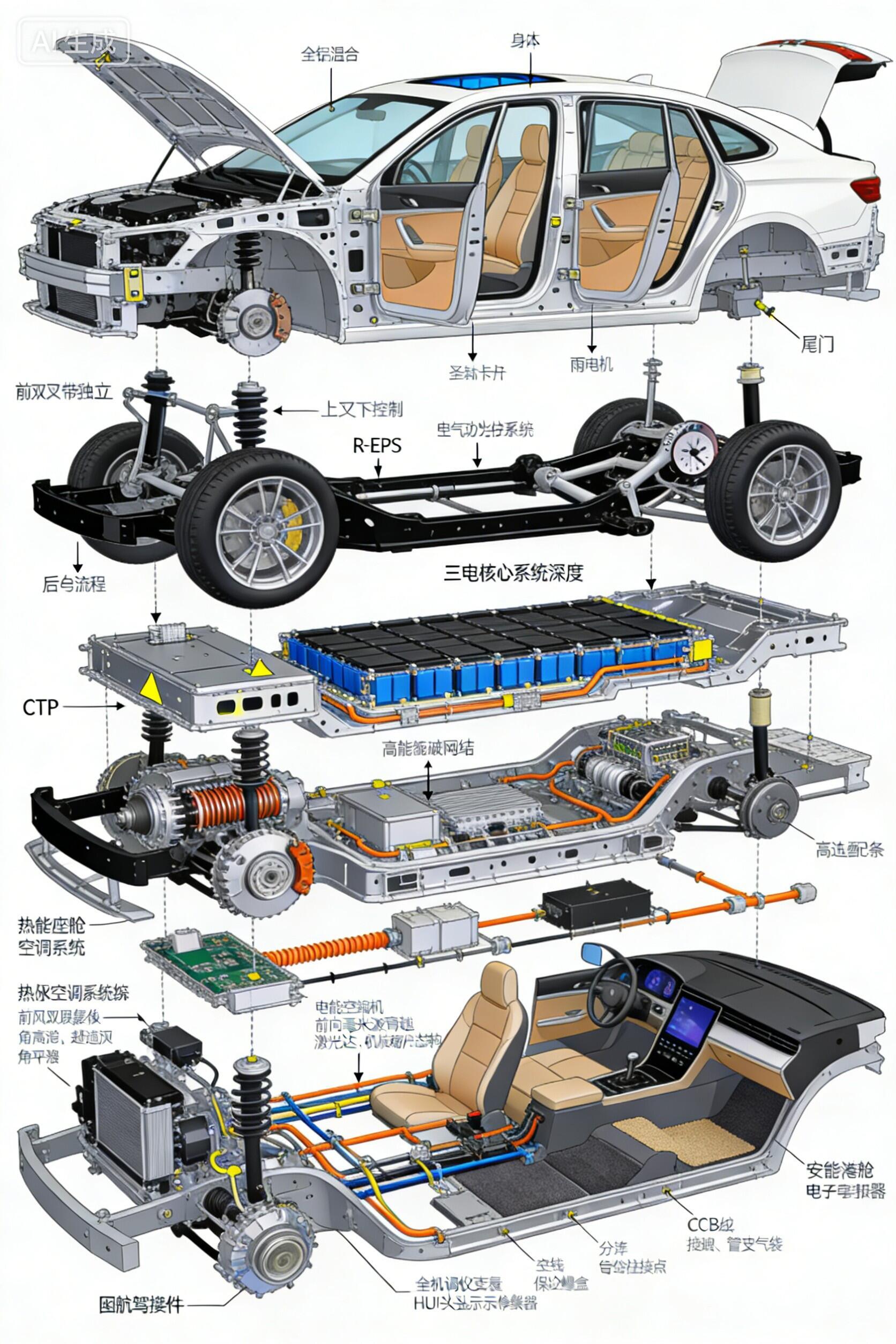 大家不再满足于看参数、听宣传，想亲眼看看门道。拆开防撞梁、扒开隔音棉，用料好坏一