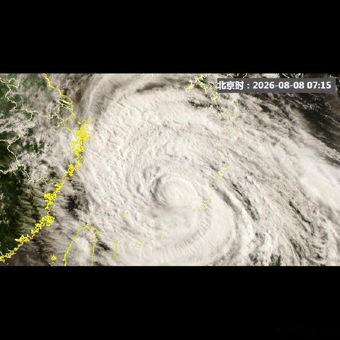⚡台风白海豚突然“闭眼”，强度直接掉档。卫星云图上原本直径大概20公里的清晰台风