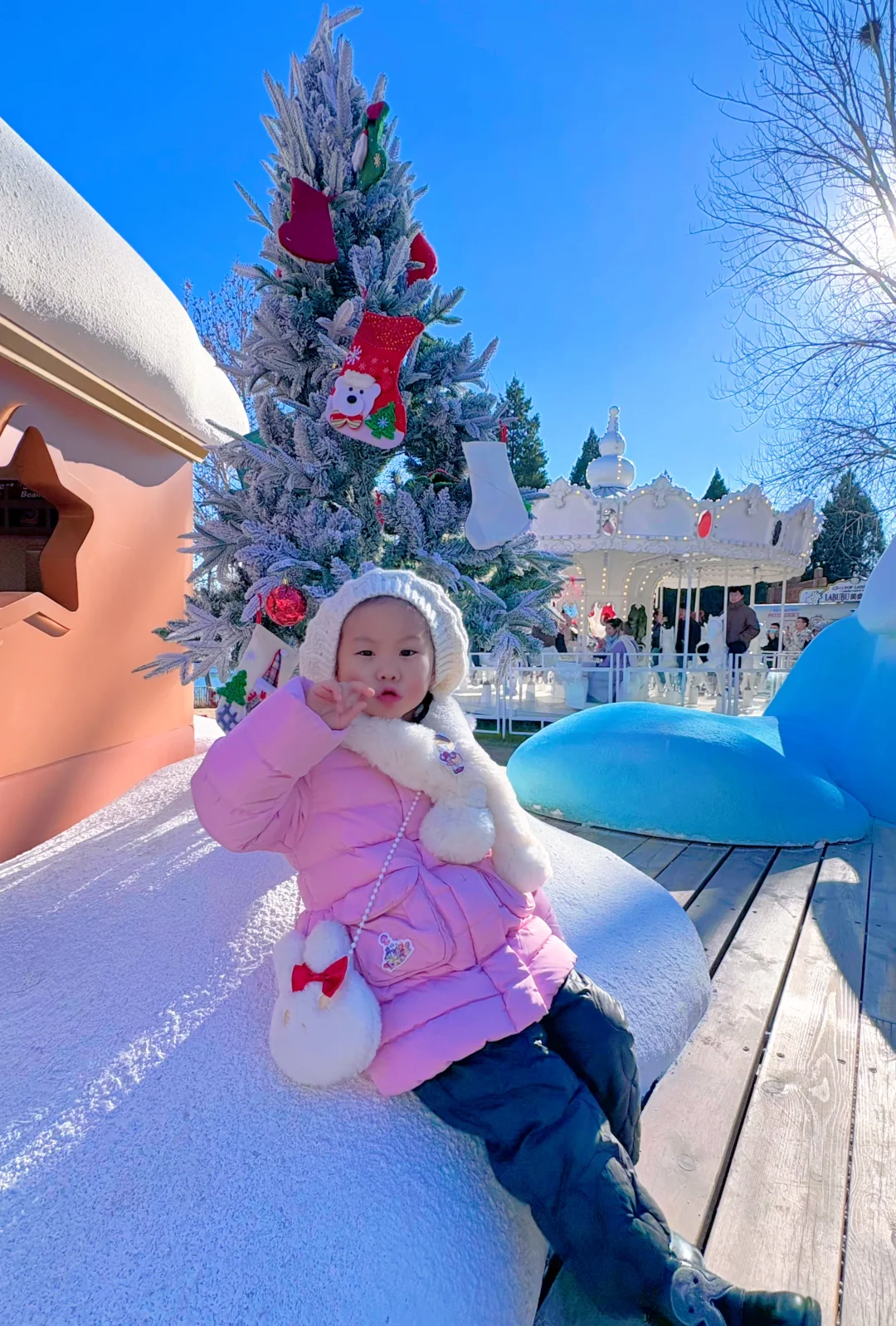 北京迷你版雪乡☃️太适合小朋友们拍照了～