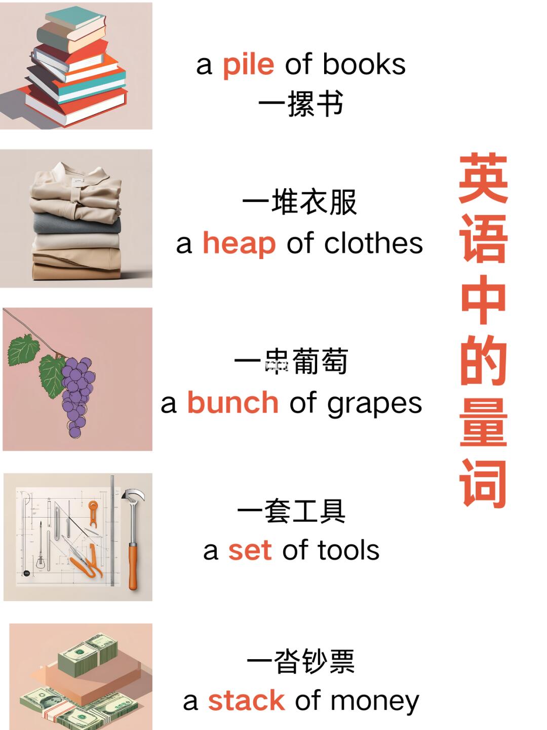 英语写作中漂亮的量词