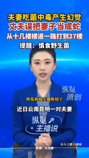 又是一对被“见手青”嚯嚯的夫妻，
可怜的媳妇被老公一路从十几楼追到27楼，
原来