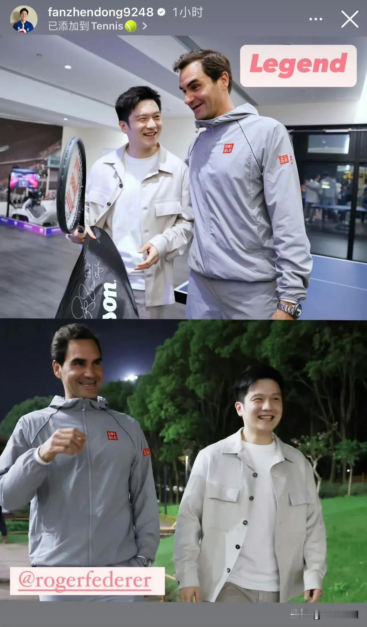 樊振东的IG只有网球相关[笑哭]，这是打算退役后无缝衔接网球事业吗，毕竟都是Te