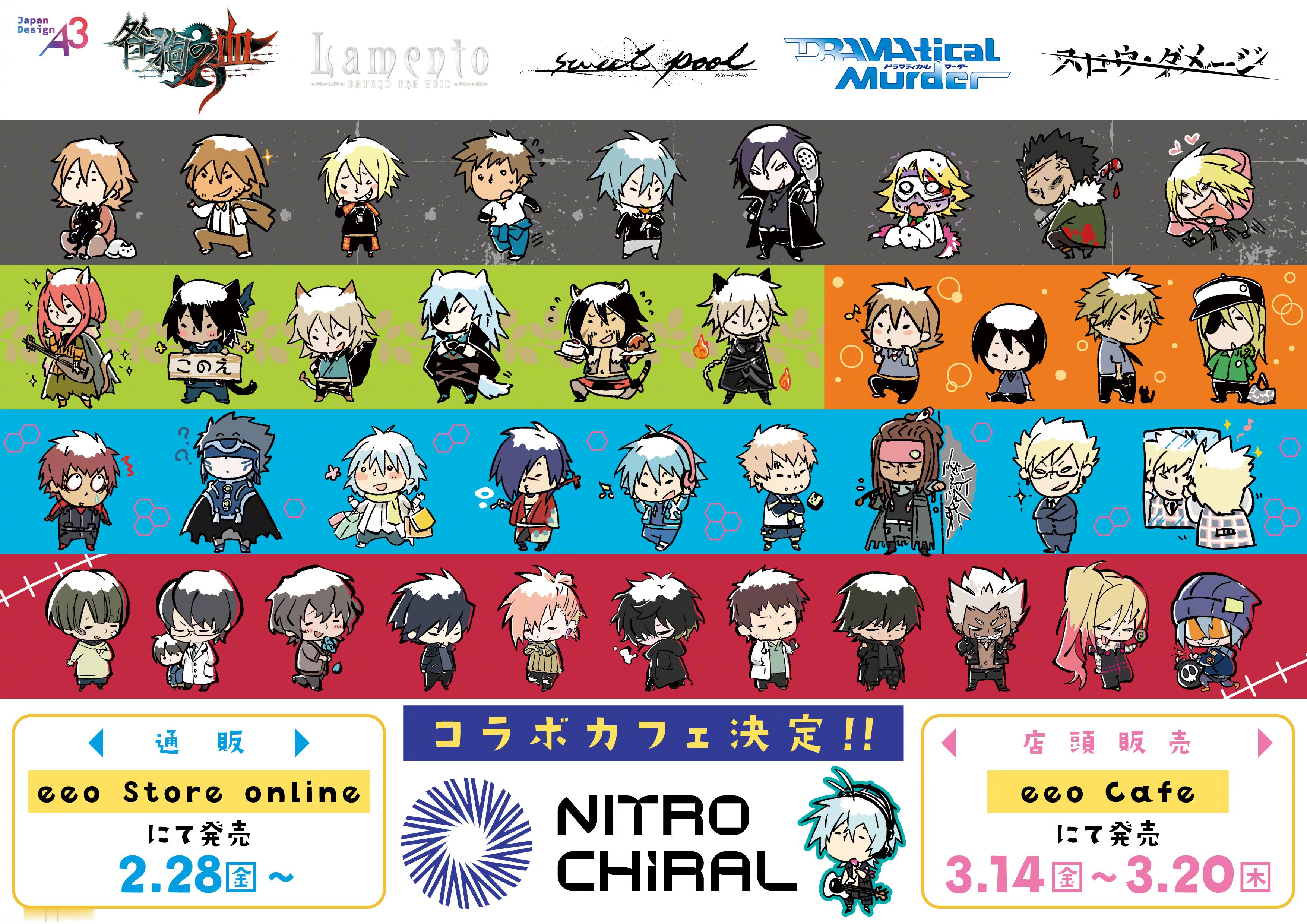 NITRO CHiRAL x eeo Cafe 山田外朗 Q版插图商品 