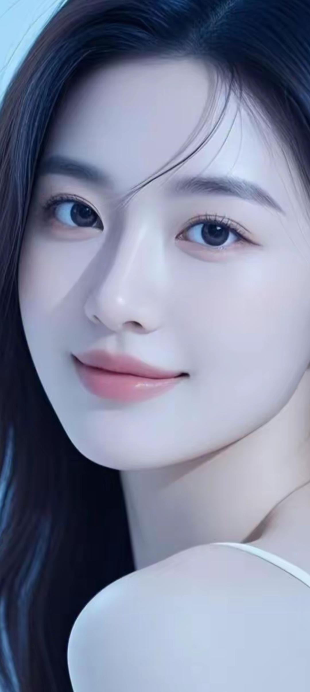 温柔甜美的少女，浅笑如春日暖阳。🌸💕