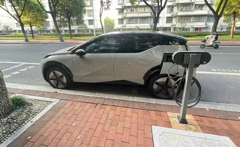 不得不说说极氪这个充电口
周末就要带狗子们回杭，给我的，	加点马力，咱就	
是说