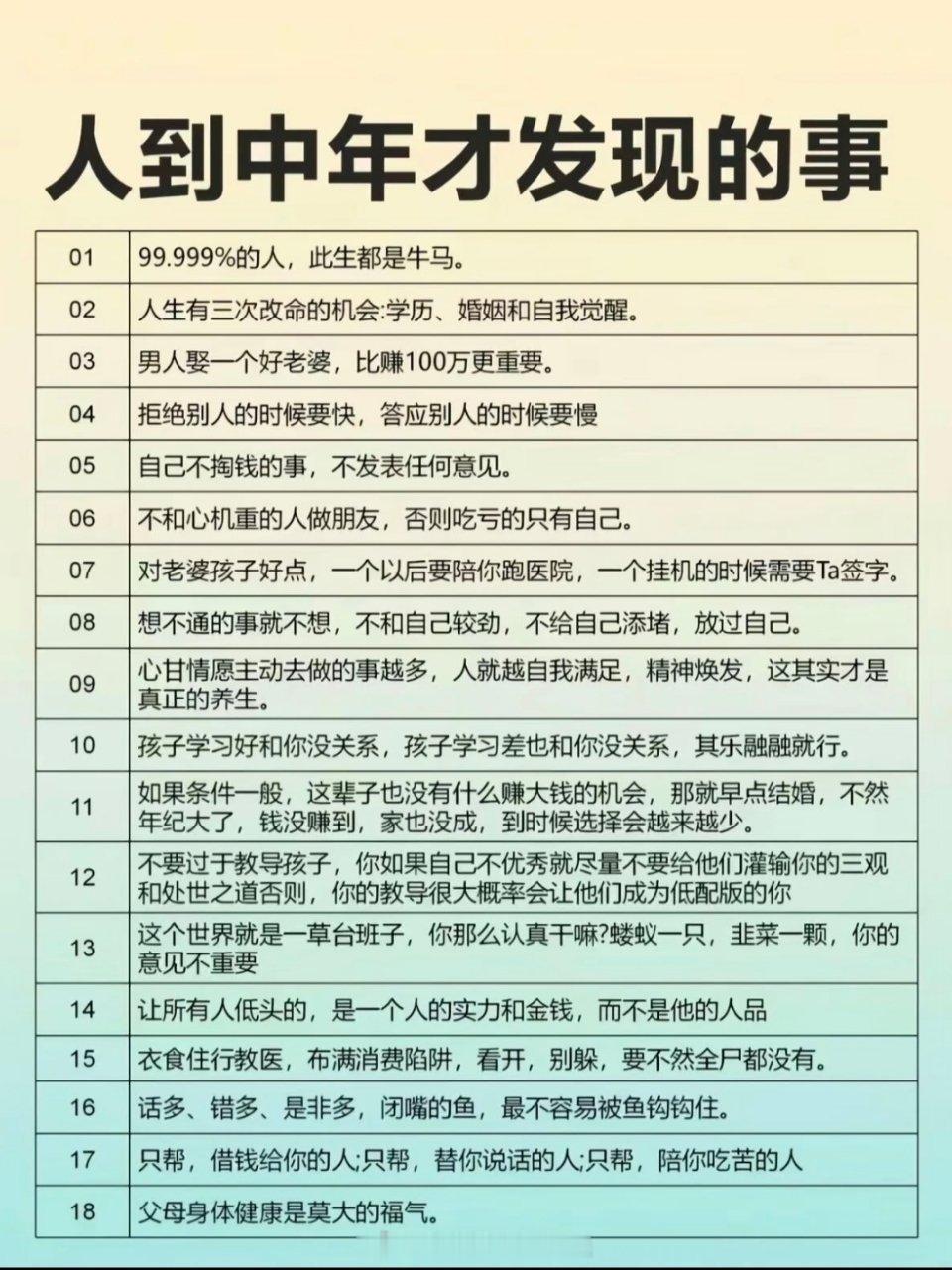 人到中年才发现的事 