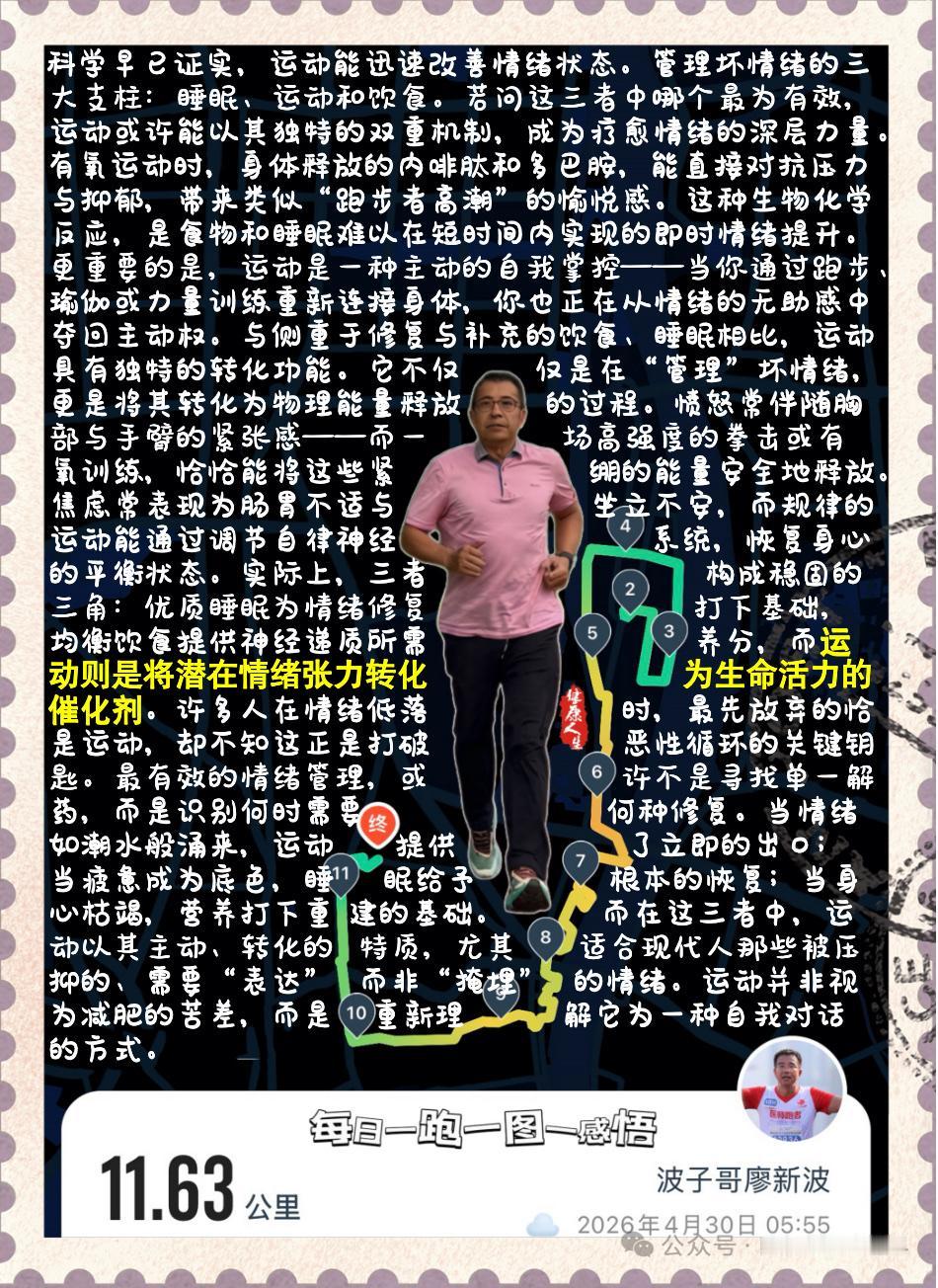 【运动：疗愈坏情绪的深层力量】美国一项关于“身体情绪地图”的研究，揭示了悲伤、愤