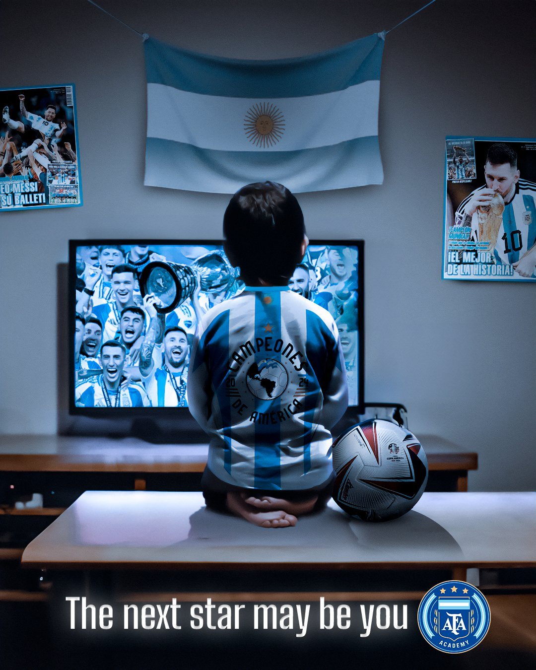 🇦🇷阿根廷国家队官推：𝐁𝐞𝐥𝐢𝐞𝐯𝐞实现你的梦想💭✨#阿根廷