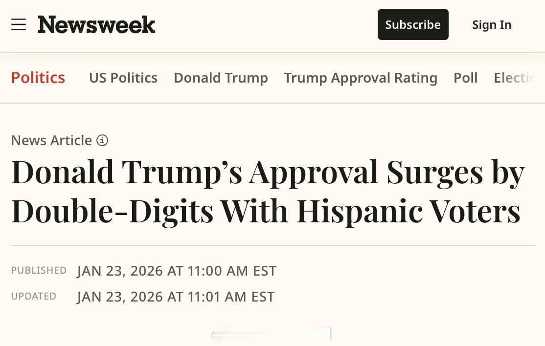 虽然ICE最近在明尼苏达针对非法移民的行动争议不断，但最新的两个民调显示，川普在