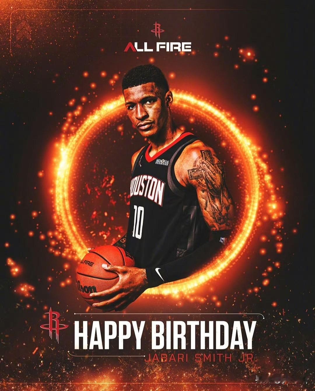 火箭祝福小贾23岁生日快乐🎂👏
休斯顿火箭