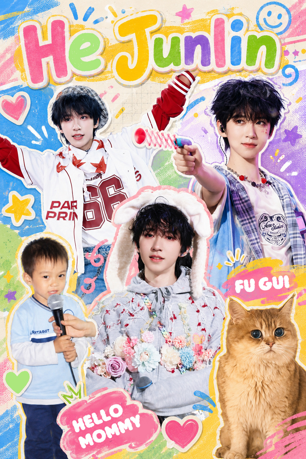 【整泥妈白金单曲大作战】宝宝富贵咪战队🍼———贺峻霖妈粉集结👗：宝宝富贵咪活