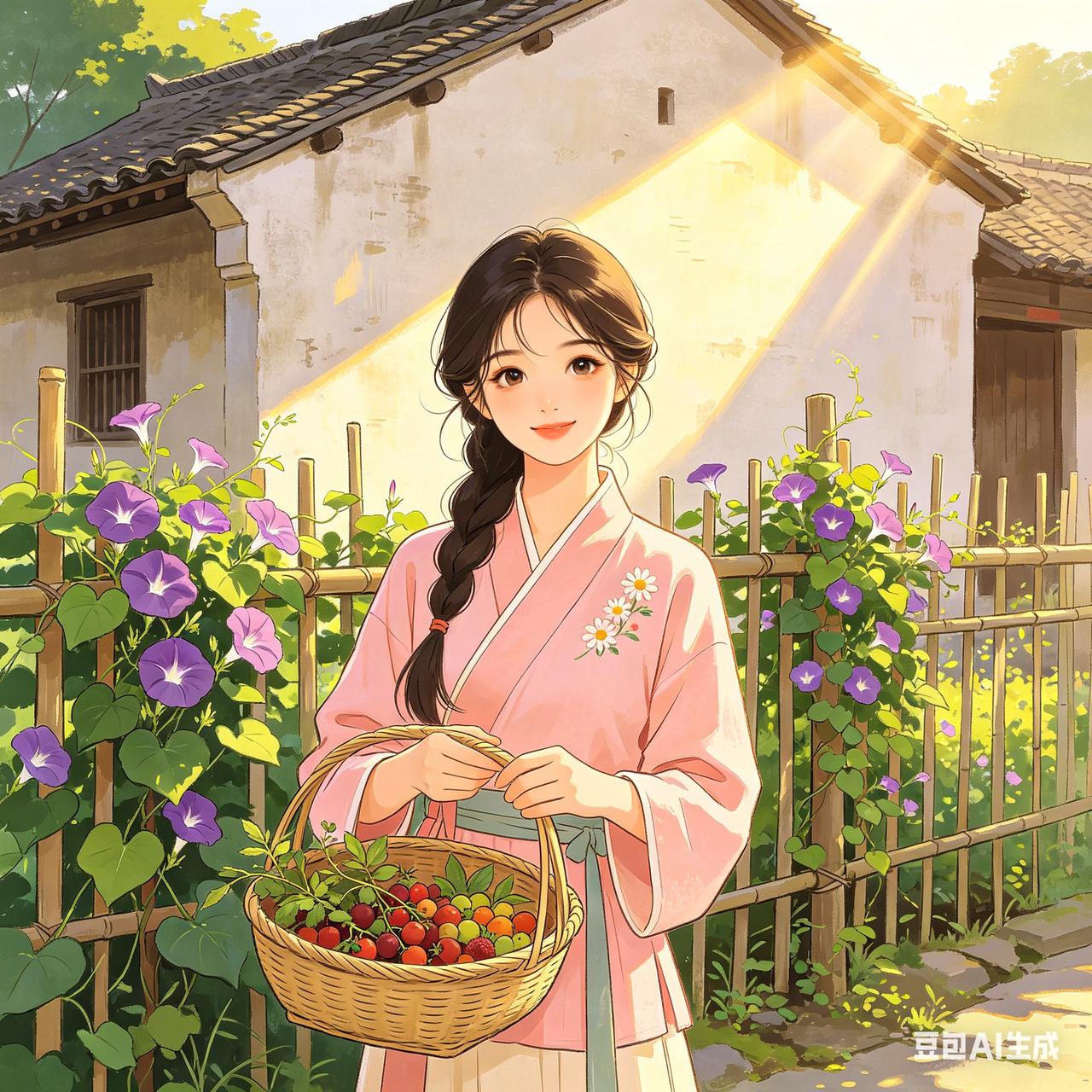 几句话吓跑登徒子

从前有个浪荡男人，路过山脚下一户农家时，见屋里坐着个美貌少女