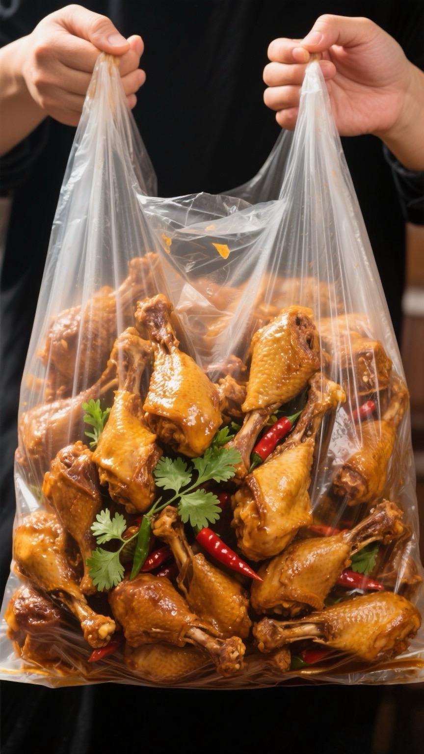 太过瘾了！这个香辣鸭小腿严选优质部位，红棕外皮裹满辛香调料，油润光泽挑...