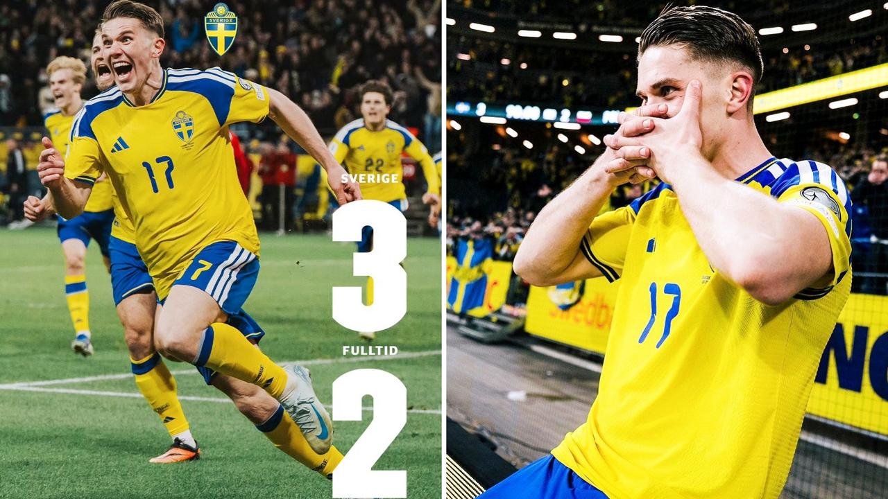 世预赛附加赛：瑞典主场3-2波兰，成功晋级世界杯。
瑞典两度领先两度被追平，约克