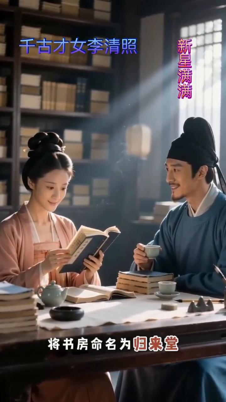 千古才女李清照。
常记溪亭日暮，沉醉不知归路。兴尽晚回舟，误入藕花深处。争渡，争