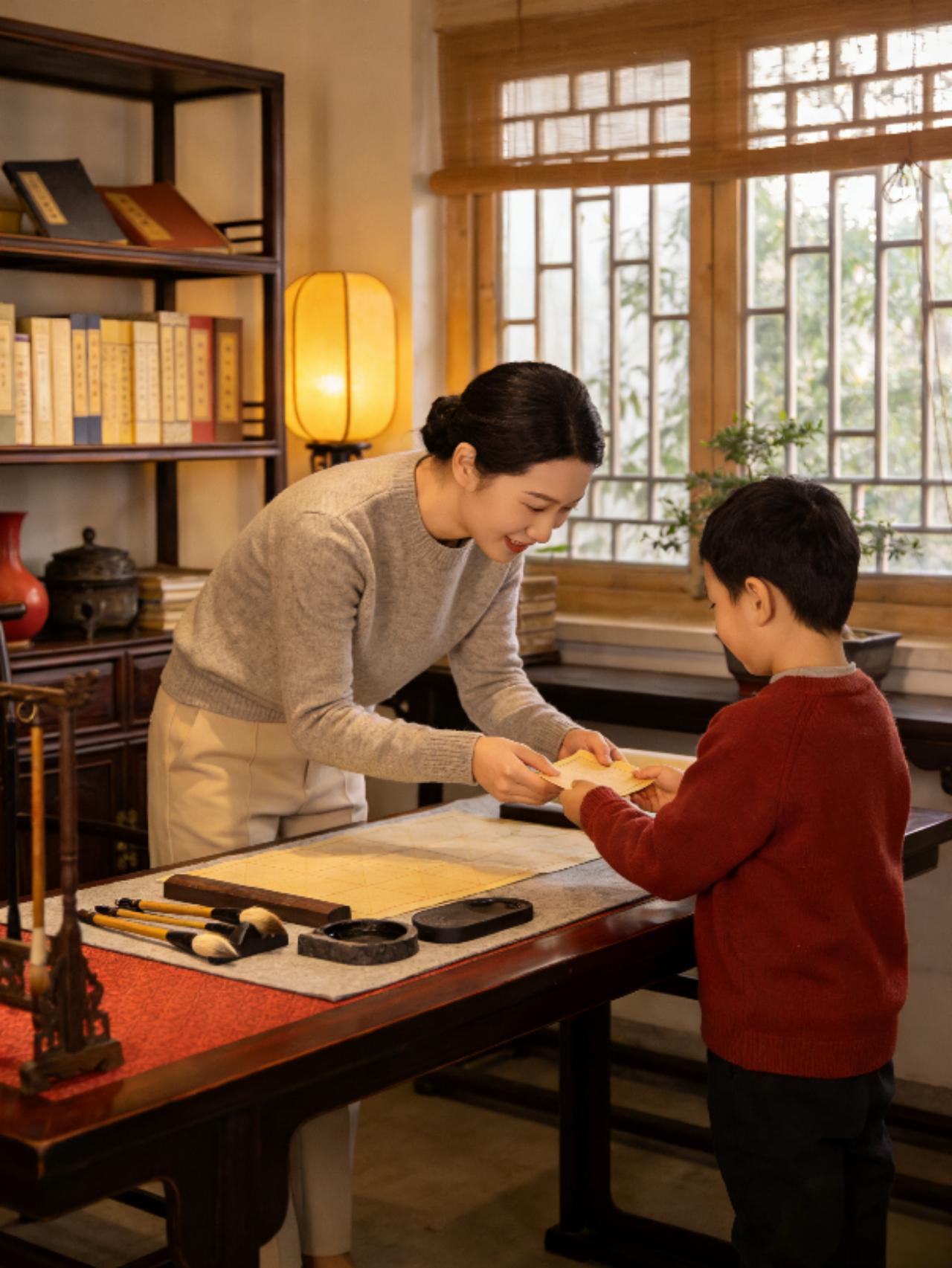 森林北带娃拜师学书法！墨香里的亲子时光，低调育儿太圈粉
 
2026马年春节刚过