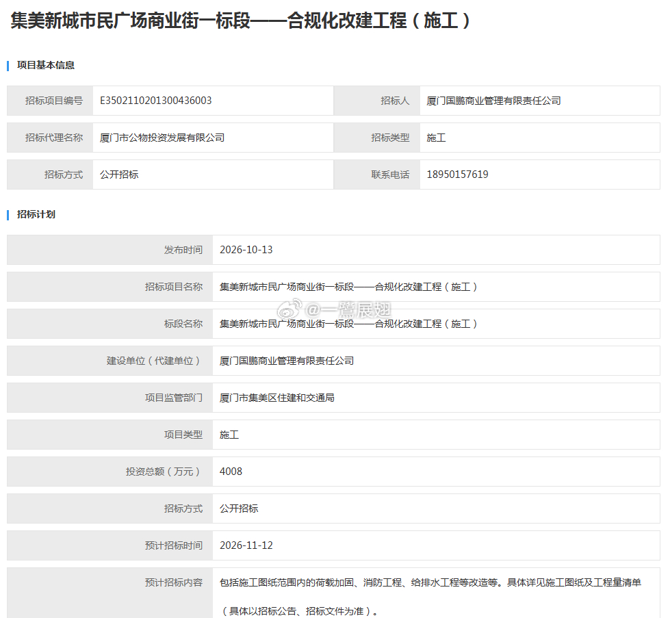 集美新城核心区——也是一个修修补补的商圈，汗颜。 ​​​