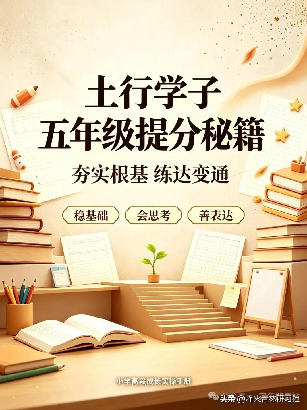 作业全完成，成绩难提升｜土行学子小学高段破局之道

🟤土行五年级的孩子，踏实乖