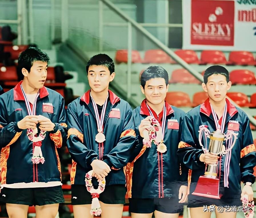 四位国乒小伙儿，那时他们正青春年少，很青涩，但很富有朝气。如今，球迷能认出几人？