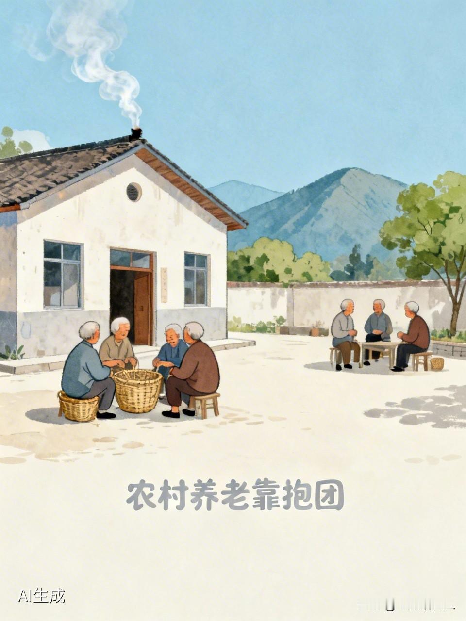 农村老人养老怎么办这事儿真让人揪心啊！我二舅妈在农村，前年摔了腿，儿子在外打工回