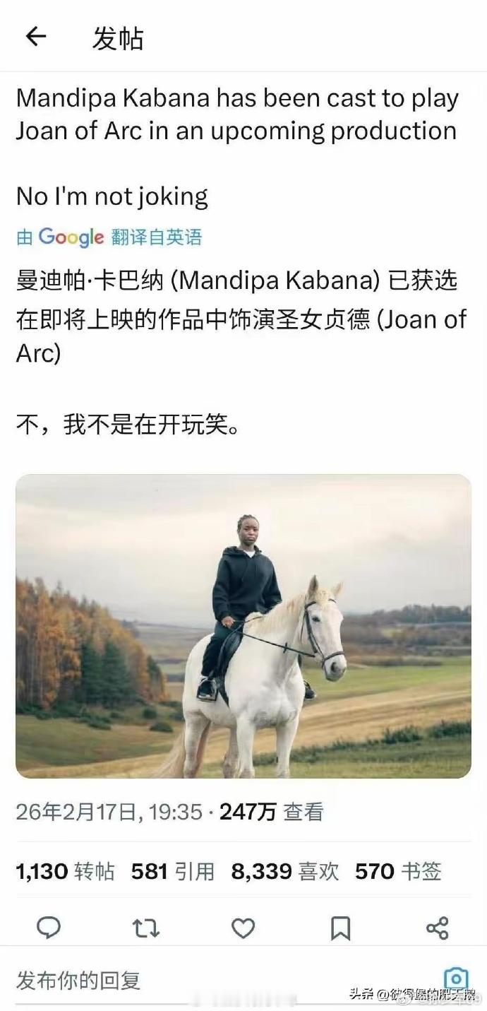 现在的欧美政治正确搞下来跟反串差不多了。如果真的想让黑人当主角，至少找一些男帅女