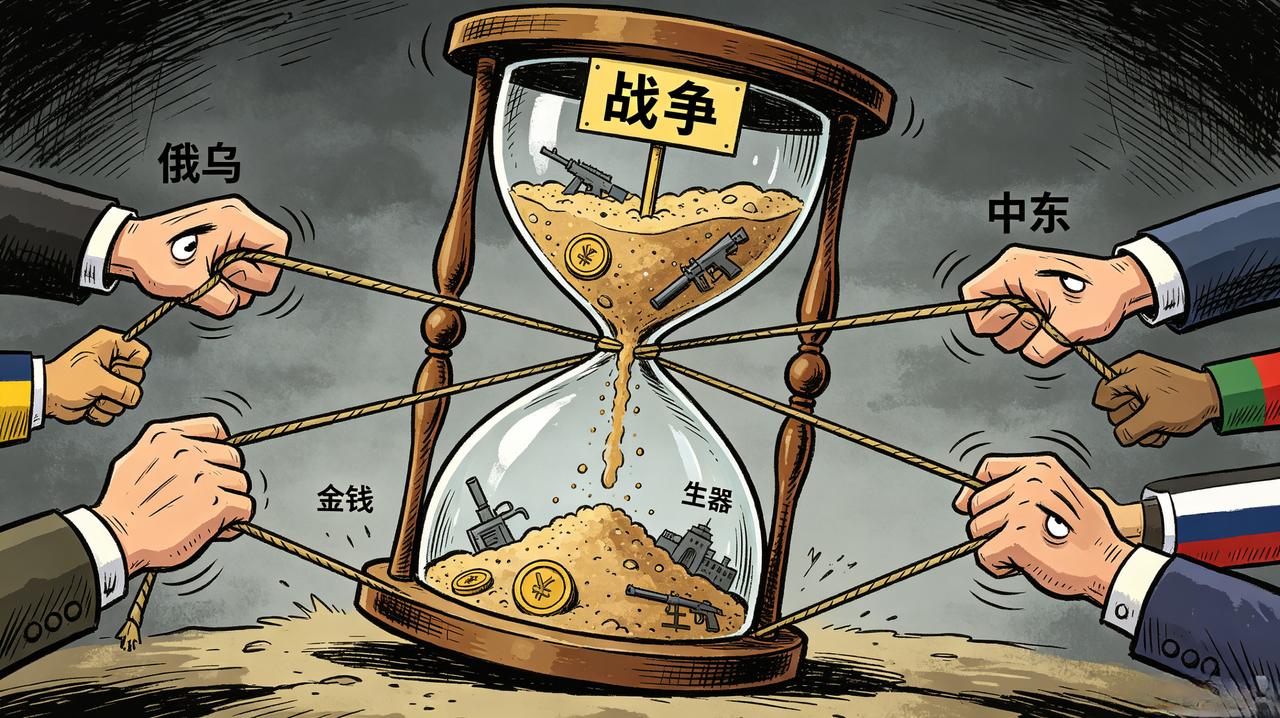 两场消耗战僵局：筋疲力尽，却无人敢退！
 
当下全球局势，早已被两场旷日持久的消