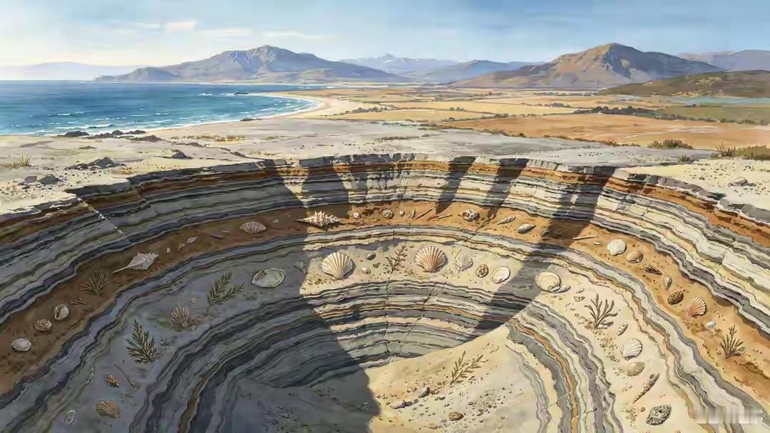 沉积岩是地球最会“写日记”的岩石，虽仅占地壳总体积5%，却覆盖了75%的陆地表面